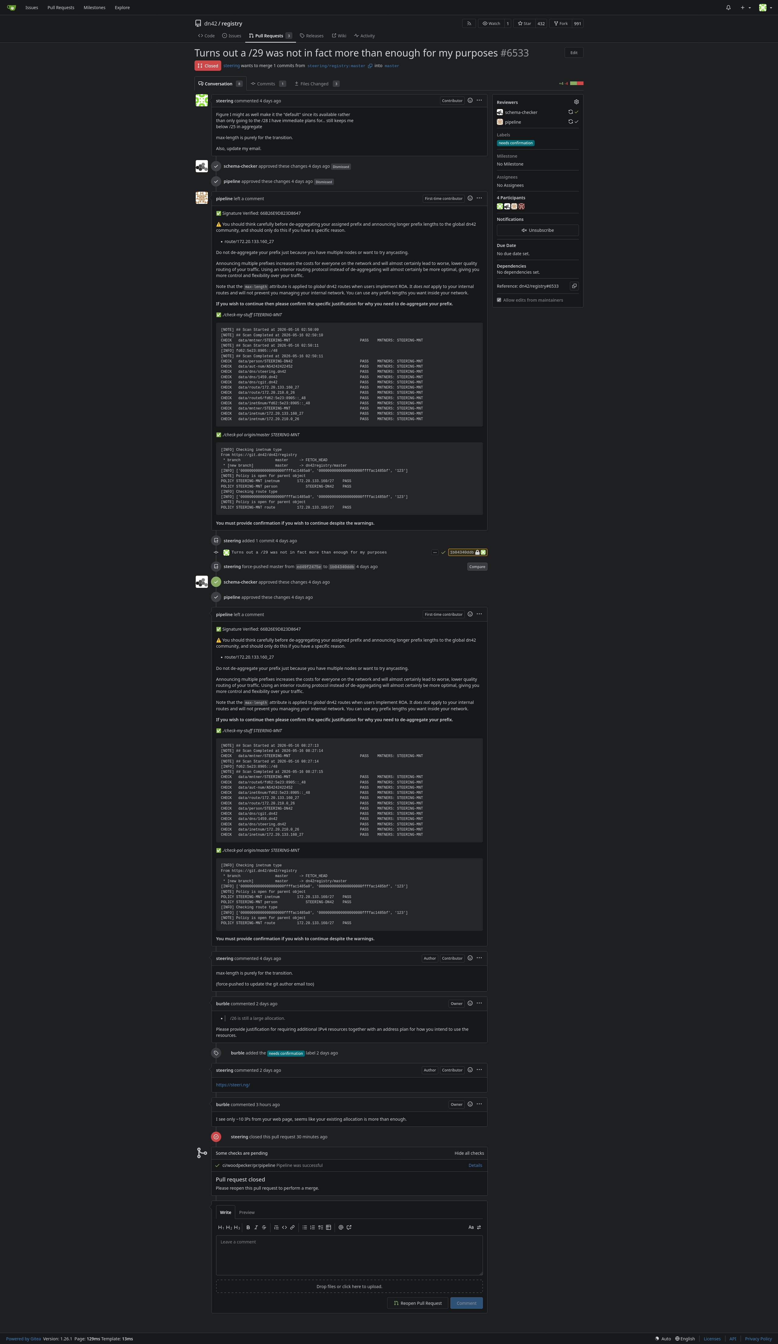 registry PR